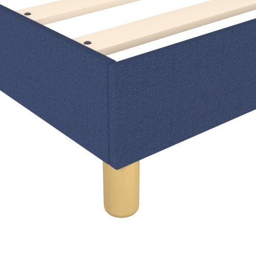 Boxspring sengeramme 140x190 cm - stof, blå