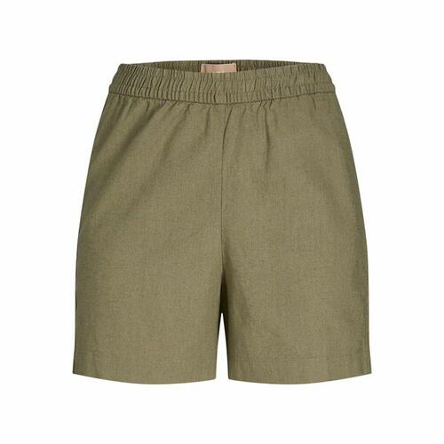 Jack & Jones dame shorts i hør - grøn (S)