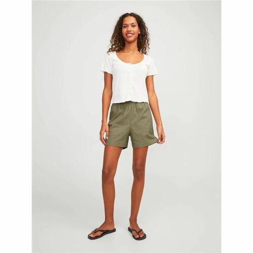 Jack & Jones dame shorts i hør - grøn (S)