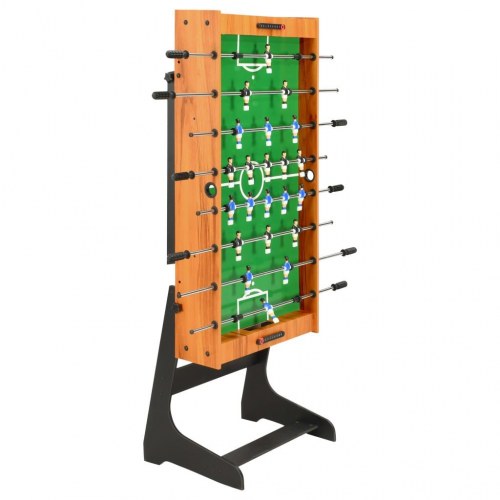 Foldbart bordfodboldbord 121 × 61 × 80 cm - lysebrun