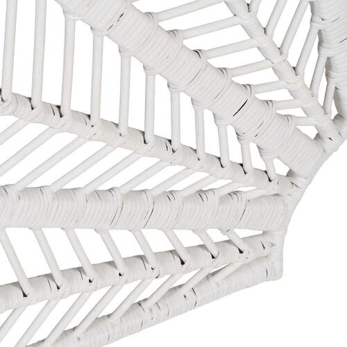 Sengegavl 160 x 3 x 87 cm Hvid Rattan