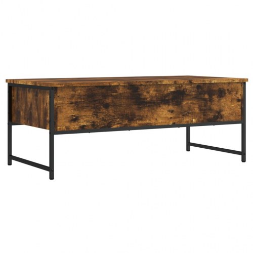Sofabord i konstrueret træ - 101×49×39,5 cm, røget egetræsfarve