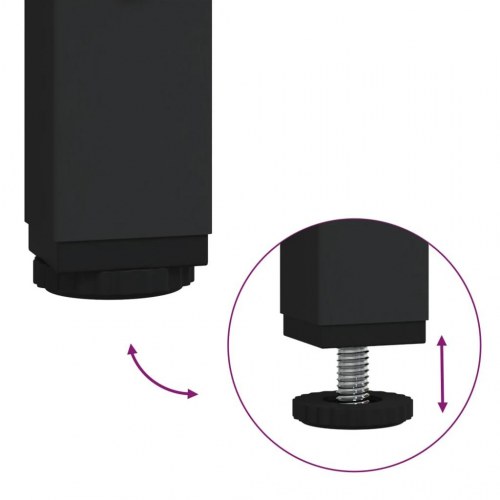 Sofabord i konstrueret træ - 101×49×39,5 cm, røget egetræsfarve