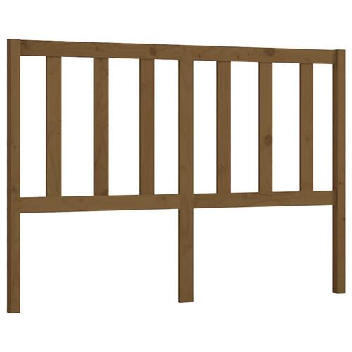 Sengegavl 156x4x100 cm massivt fyrretræ gyldenbrun