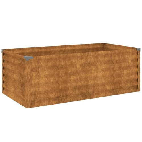 Højbed 100x50x36 cm cortenstål