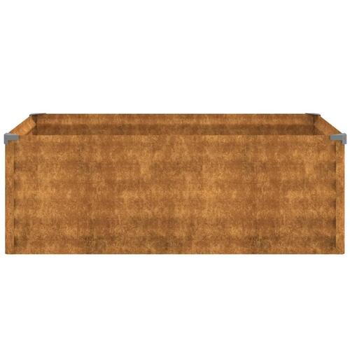 Højbed 100x50x36 cm cortenstål