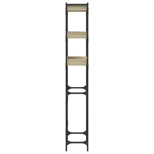 Vaskemaskineskab 67x25x163 cm konstrueret træ sonoma-eg