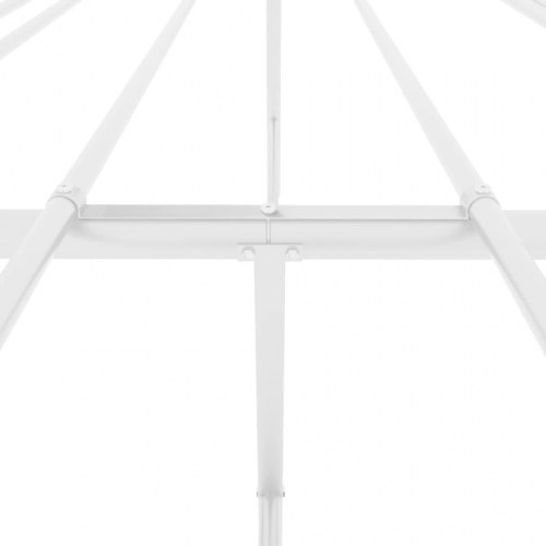 Sengeramme i metal 180 × 200 cm - hvid