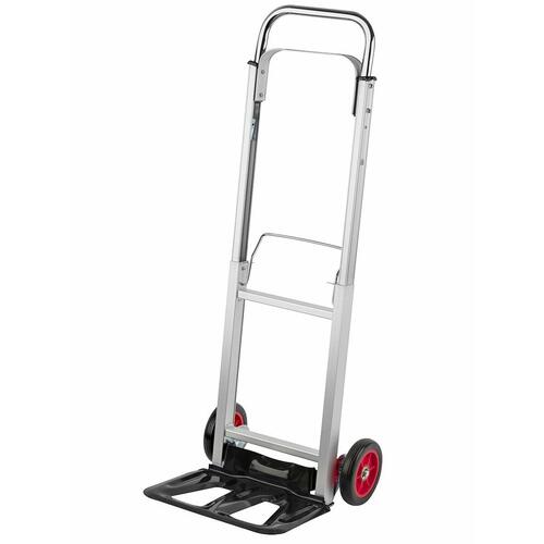 Meister foldbar sækkevogn/trillebør - sort/rød, 90 kg