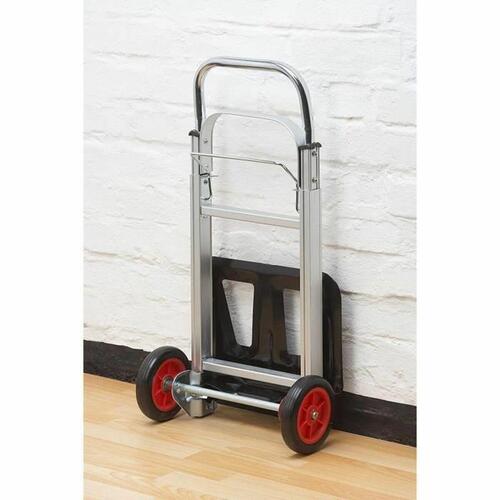 Meister foldbar sækkevogn/trillebør - sort/rød, 90 kg