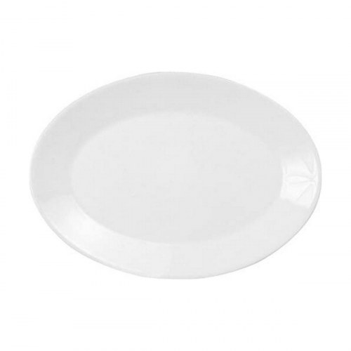 Arcoroc serveringsbakke i hvidt glas, Ø 29 cm (6 stk.)