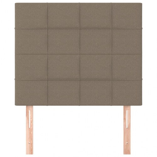Sengegavl taupe 90 x 5 x 118/128 cm stof