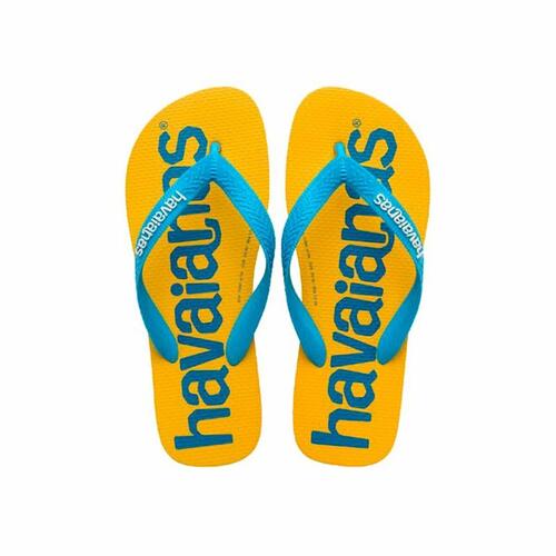 Klipklappere til damer Havaianas Top Logomania Blå Gul 37-38