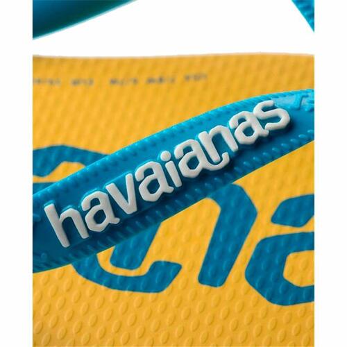 Klipklappere til damer Havaianas Top Logomania Blå Gul 37-38