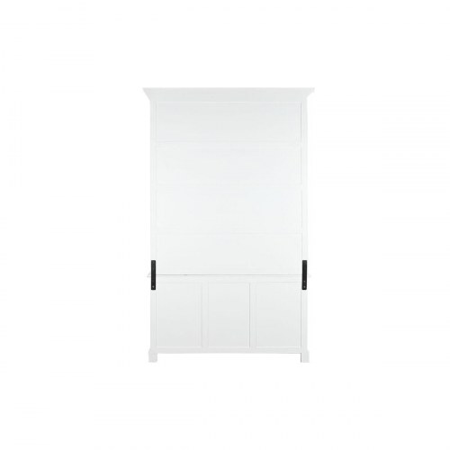 Reolsystem med stige - hvid træ/MDF, 137 × 38 × 234 cm