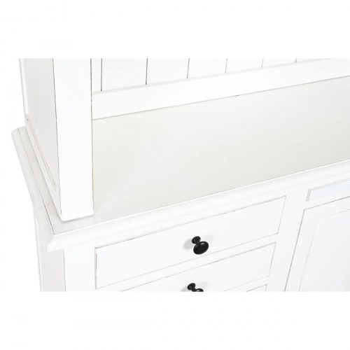 Reolsystem med stige - hvid træ/MDF, 137 × 38 × 234 cm