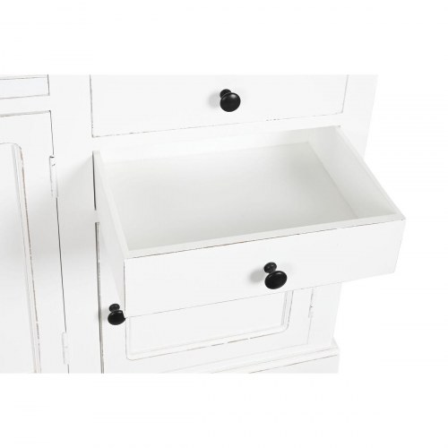 Reolsystem med stige - hvid træ/MDF, 137 × 38 × 234 cm