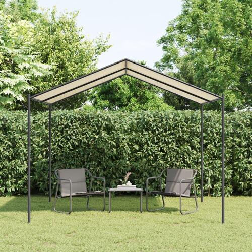 Pavillon 3x3 m stål og stof beige