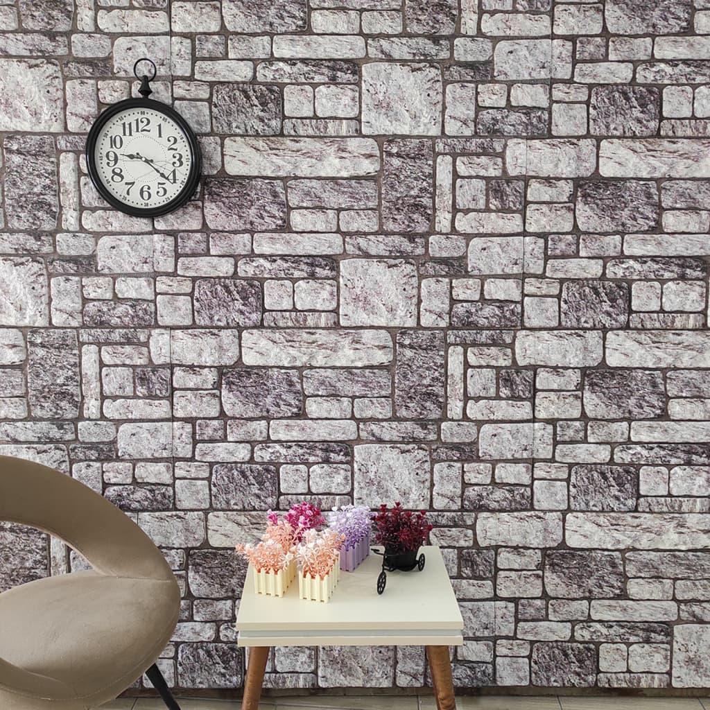 3d Vægpaneler 10 Stk. Murstensdesign Eps Lysegrå