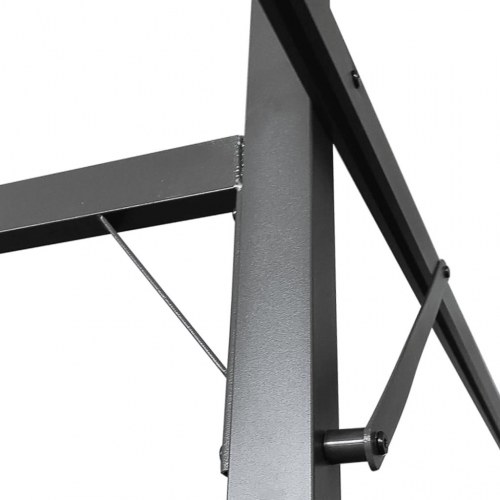 Pergola med sammenrulleligt tag 295×292×230 cm - gråbrun