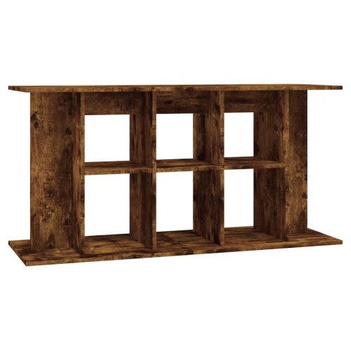 Akvariebord 120 × 40 × 60 cm - konstrueret træ, røget egetræsfarve