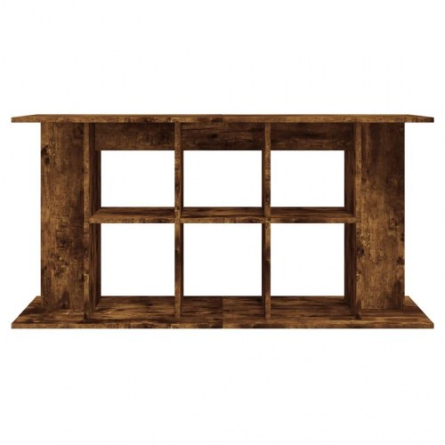 Akvariebord 120 × 40 × 60 cm - konstrueret træ, røget egetræsfarve