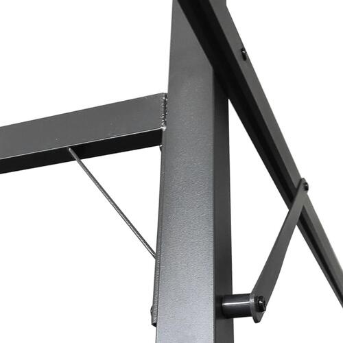 Pergola med sammenrulleligt tag 589x292x230 cm antracitgrå