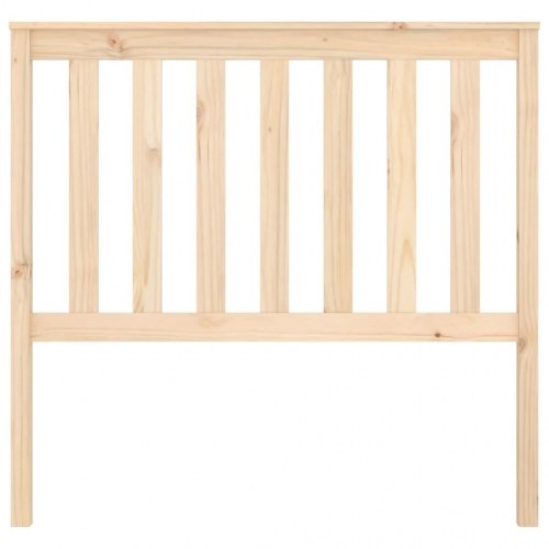 Sengegavl 106×6×101 cm i massivt fyrretræ - lameldesign