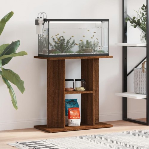 Akvariebord 60×30×60 cm - konstrueret træ, brun egetræsfarve