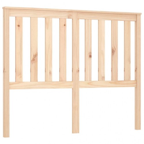 Sengegavl 141 × 6 × 101 cm i massivt fyrretræ - lameldesign