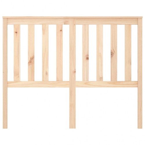 Sengegavl 141 × 6 × 101 cm i massivt fyrretræ - lameldesign