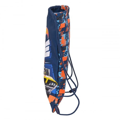 Skoletaske gymnastikpose Hot Wheels - Speed Club, orange/marineblå 26 × 34 cm