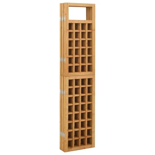 6-panels rumdeler/espalier 242,5x180 cm massivt grantræ
