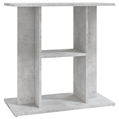 Akvariebord 60x30x60 cm konstrueret træ betongrå