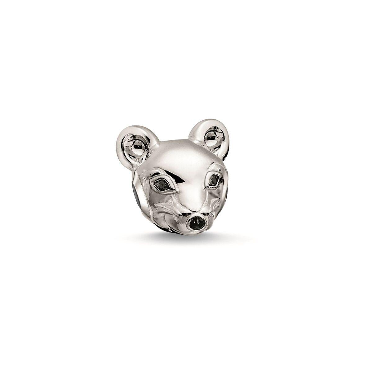 Thomas Sabo Charm Sølvfarvet Perle/vedhæng K0166-041-12 1 Cm