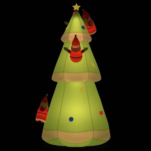 Oppusteligt juletræ med LED-lys 500 cm