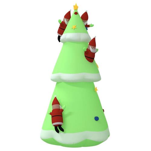 Oppusteligt juletræ med LED-lys 500 cm