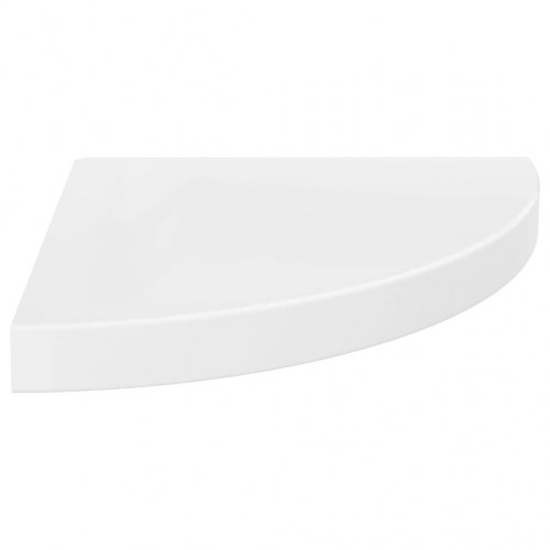 Hjørnehylder 2 stk. - 35 × 35 × 3,8 cm - MDF hvid højglans