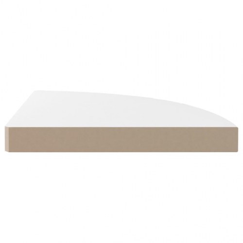 Hjørnehylder 2 stk. - 35 × 35 × 3,8 cm - MDF hvid højglans