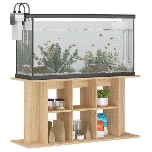 Akvariebord 120x40x60 cm konstrueret træ sonoma-eg