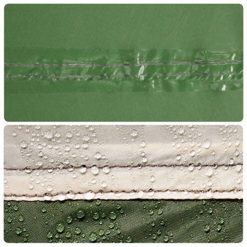 Tarp 360 × 294 cm - vandafvisende campingpresenning, grøn