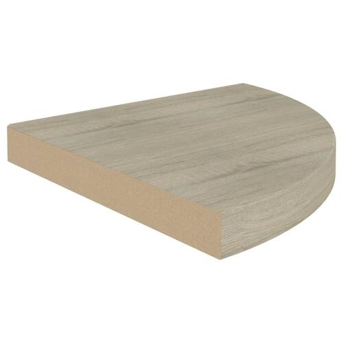 Hjørnehylde 35x35x3,8 cm MDF egetræsfarvet