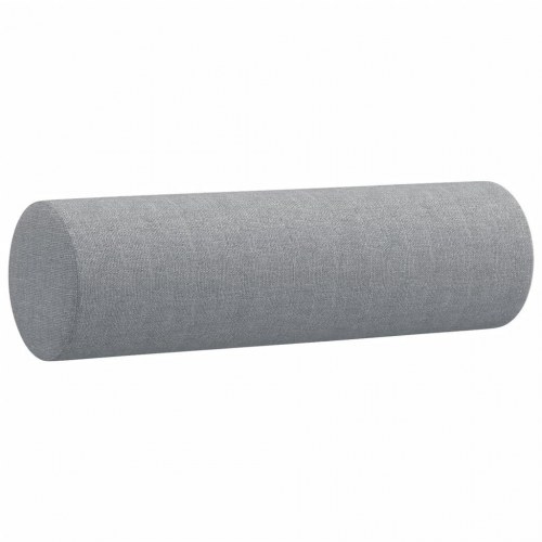 2-personers sofa med pyntepuder - 140 cm sædebredde, stof, lysegrå