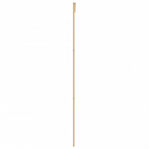 Skydedør 102,5×205 cm - klart sikkerhedsglas og gylden aluminiumsramme