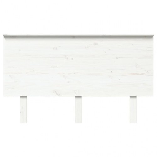 Sengegærde 139x6x82,5 cm massivt fyrretræ hvid
