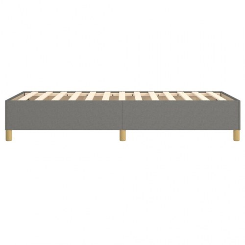 Boxspring sengeramme i stof - mørkegrå 90×200 cm