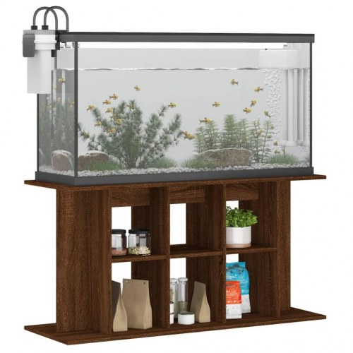 Akvariebord 120 × 40 × 60 cm - konstrueret træ, brun egetræsfarve