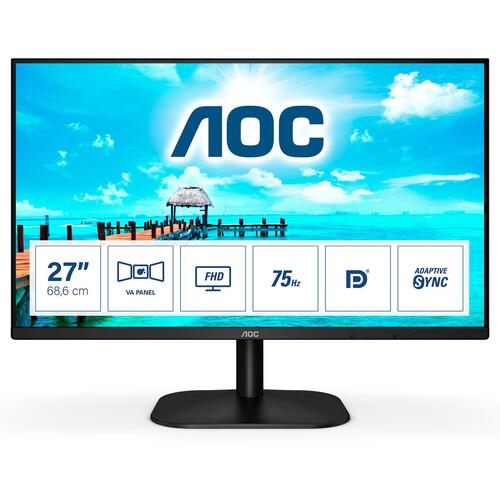 Skærm AOC 27B2QAM 27" LED VA Flicker free 75 Hz
