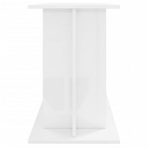 Akvariebord 120 × 40 × 60 cm - hvid højglans konstrueret træ