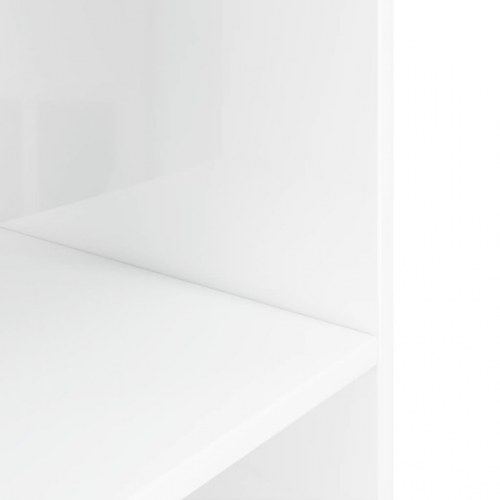 Akvariebord 120 × 40 × 60 cm - hvid højglans konstrueret træ